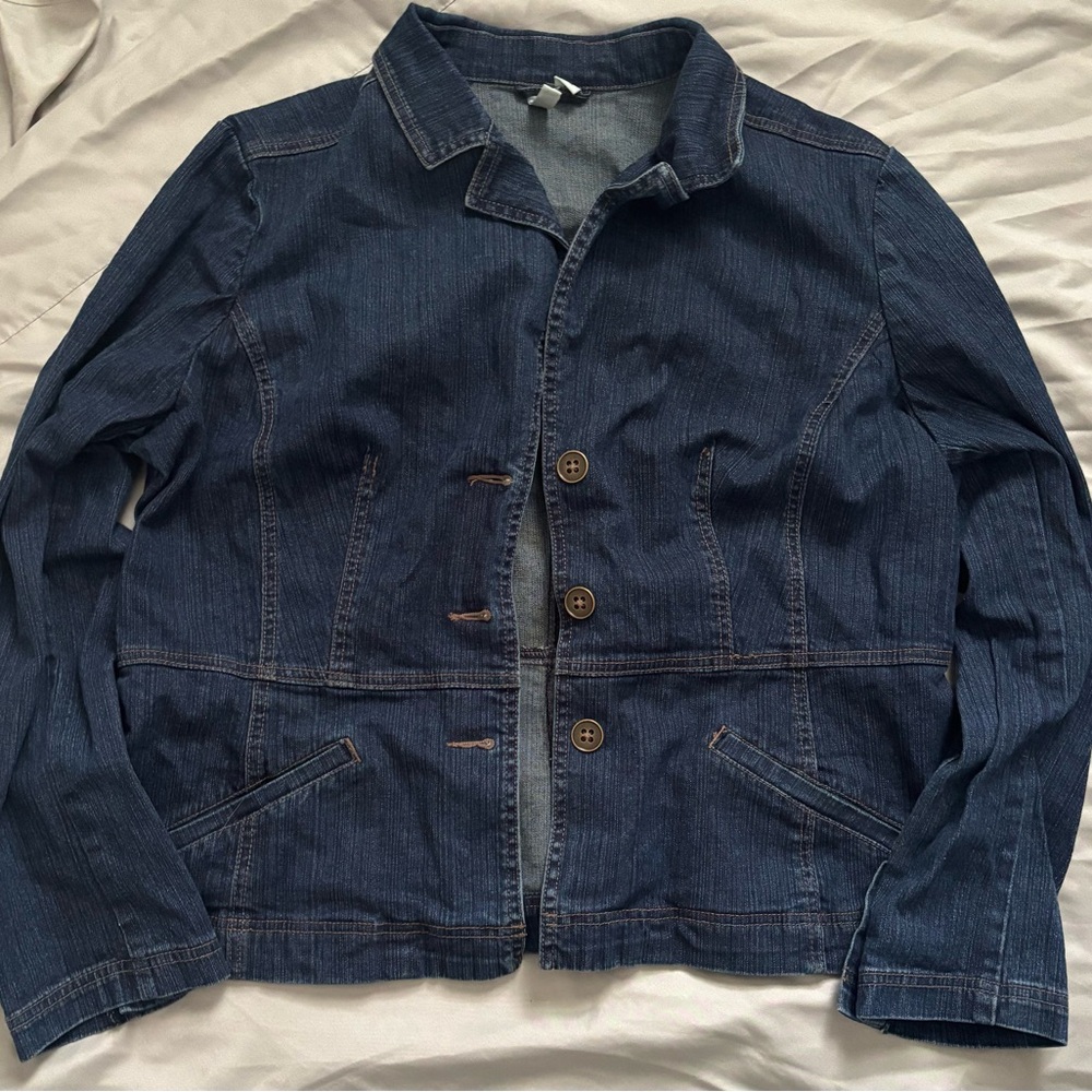 St. John’s Bay Stretch Denim Blue Jacket